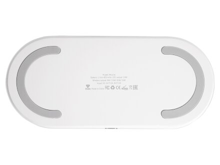 Ночник с беспроводной зарядкой и RGB подсветкой Miracle, 15 Вт, белый Ночник с беспроводной зарядкой и RGB подсветкой Miracle, 15 Вт, белый