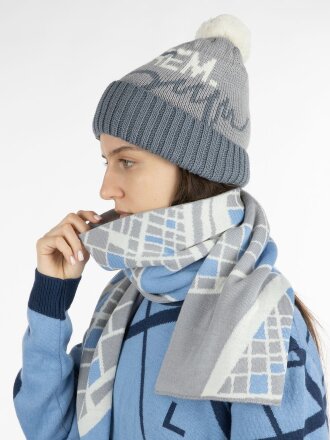 Шарф на заказ Tricksy Classic Net, L, полушерсть Шарф на заказ Tricksy Classic Net, L, полушерсть