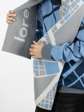 Шарф на заказ Tricksy Classic Net, L, полушерсть Шарф на заказ Tricksy Classic Net, L, полушерсть