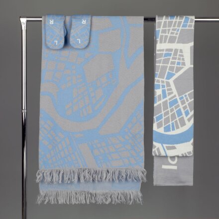 Шарф на заказ Tricksy Classic Net, L, полушерсть Шарф на заказ Tricksy Classic Net, L, полушерсть