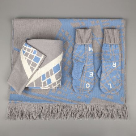 Шарф на заказ Tricksy Classic Net, L, полушерсть Шарф на заказ Tricksy Classic Net, L, полушерсть