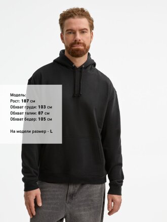 Худи унисекс Condor, черное Худи унисекс Condor, черное