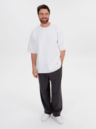 Джемпер с коротким рукавом Siluetti Volumica, молочно-белый Джемпер с коротким рукавом Siluetti Volumica, молочно-белый