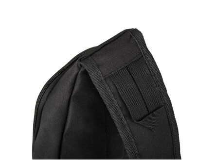Рюкзак TORBER с одним плечевым ремнем, чёрный, полиэстер 300D, 33 х 17 х 6 см