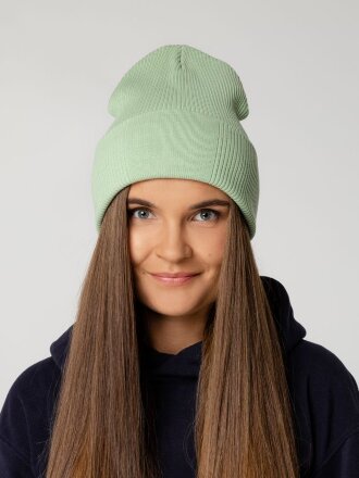 Шапка Real Rib, зеленая (мятная) Шапка Real Rib, зеленая (мятная)
