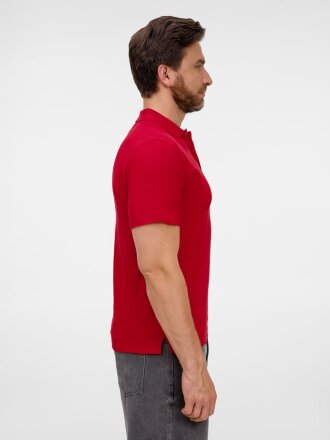 Рубашка поло унисекс Tervise, красная Рубашка поло унисекс Tervise, красная