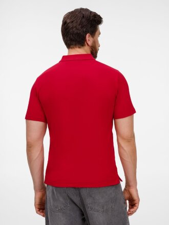 Рубашка поло унисекс Tervise, красная Рубашка поло унисекс Tervise, красная