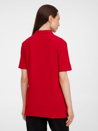 Рубашка поло унисекс Tervise, красная Рубашка поло унисекс Tervise, красная