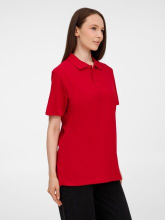Рубашка поло унисекс Tervise, красная Рубашка поло унисекс Tervise, красная