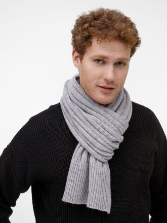Шарф Bellish, светло-серый меланж Шарф Bellish, светло-серый меланж
