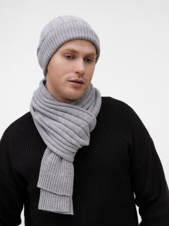 Шарф Bellish, светло-серый меланж Шарф Bellish, светло-серый меланж