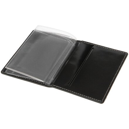 Обложка для автодокументов «Комфорт», черная Обложка для автодокументов «Комфорт», черная