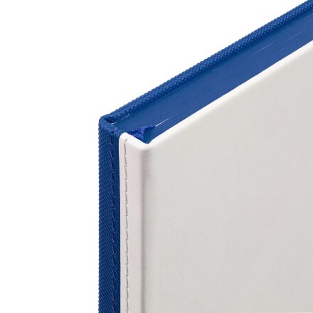 Ежедневник Duplex, недатированный, белый с синим Ежедневник Duplex, недатированный, белый с синим