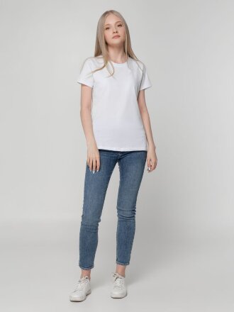 Футболка женская T-bolka Lady, белая Футболка женская T-bolka Lady, белая