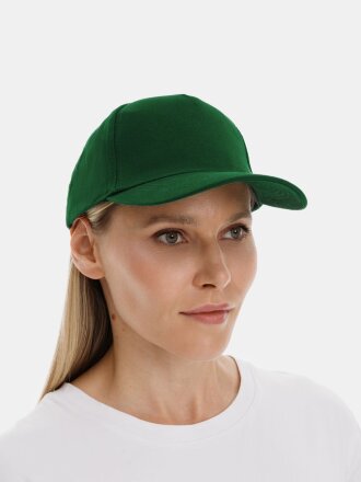 Бейсболка Long Beach, темно-зеленая Бейсболка Long Beach, темно-зеленая