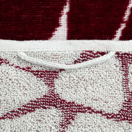 Полотенце Giraffe, малое, бежевое с бордовым Полотенце Giraffe, малое, бежевое с бордовым