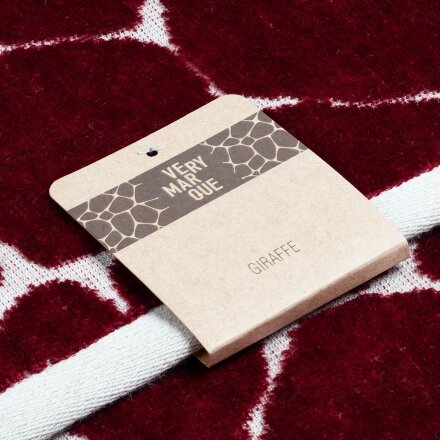 Полотенце Giraffe, малое, бежевое с бордовым Полотенце Giraffe, малое, бежевое с бордовым