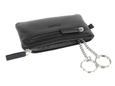 Ключница BUGATTI Primo, чёрная, натуральная воловья кожа, 12,5х0,5х7 см Ключница BUGATTI Primo, чёрная, натуральная воловья кожа, 12,5х0,5х7 см