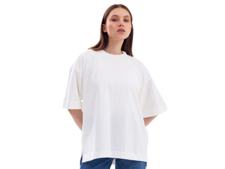 Футболка оверсайз Beta.01 унисекс, молочный