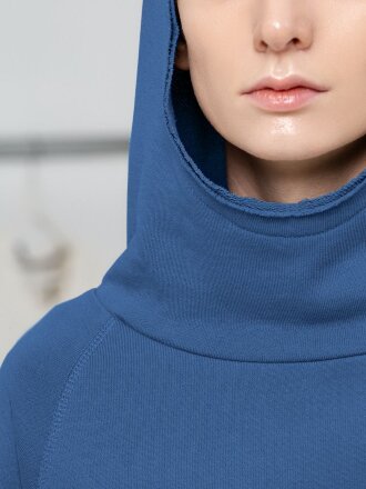 Худи унисекс Vozduh 1.0, синее Худи унисекс Vozduh 1.0, синее