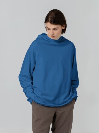 Худи унисекс Vozduh 1.0, синее Худи унисекс Vozduh 1.0, синее