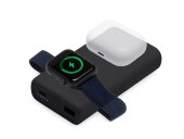 Внешний беспроводной аккумулятор 2-в-1 с функцией зарядки Apple Watch, QC/PD AtomIQ, 10000 мАч, черный