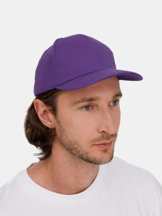 Бейсболка Long Beach, темно-фиолетовая Бейсболка Long Beach, темно-фиолетовая