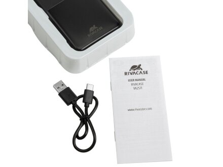 RIVACASE VA2571 (20000 мАч) QC/PD внешний аккумулятор, черный 12/24 RIVACASE VA2571 (20000 мАч) QC/PD внешний аккумулятор, черный 12/24