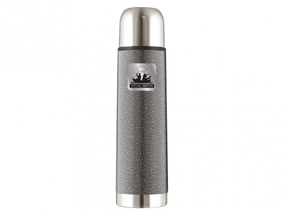 Термос из нерж. стали тм ThermoCafe HAMFK- 700 Fishing & Hunting, 0.70L, серый с нанесением логотипа