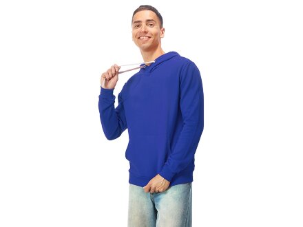 Толстовка унисекс Stream с капюшоном, классический синий Толстовка унисекс Stream с капюшоном, классический синий