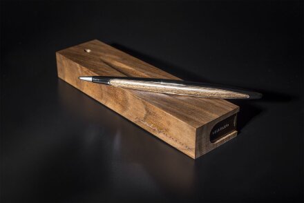 Шариковая ручка Cambiano Shiny Chrome Walnut Шариковая ручка Cambiano Shiny Chrome Walnut