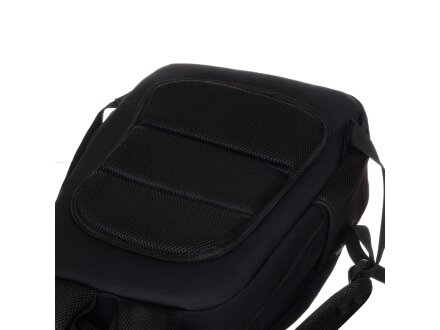 Рюкзак TORBER CLASS X, черный, полиэстер 900D, 45 x 30 x 18 см + Мешок для сменной обуви в подарок!
