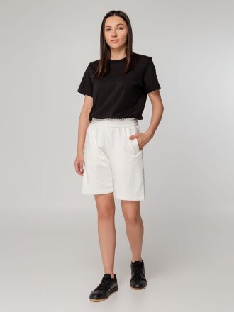Шорты Terry, молочно-белые Шорты Terry, молочно-белые