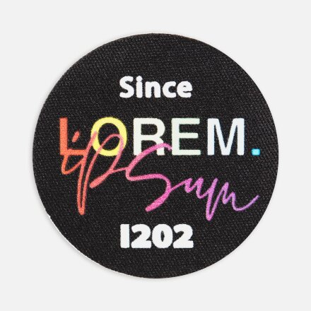 Наклейка тканевая Lunga Round, M, черная Наклейка тканевая Lunga Round, M, черная