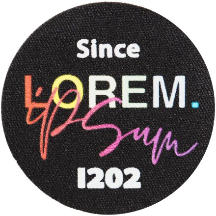 Наклейка тканевая Lunga Round, M, черная Наклейка тканевая Lunga Round, M, черная