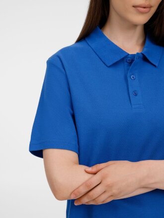 Рубашка поло унисекс Tervise, ярко-синяя Рубашка поло унисекс Tervise, ярко-синяя