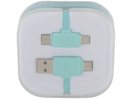 Цветной зарядный кабель, мятный Цветной зарядный кабель, мятный