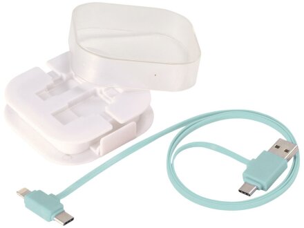 Цветной зарядный кабель, мятный Цветной зарядный кабель, мятный