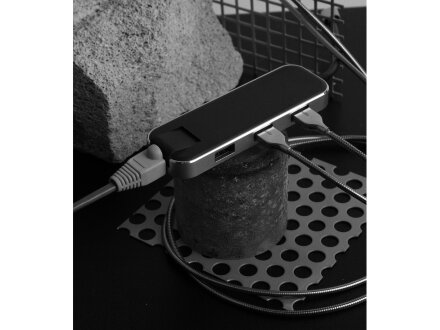 Хаб USB Rombica Type-C Chronos Black Хаб USB Rombica Type-C Chronos Black